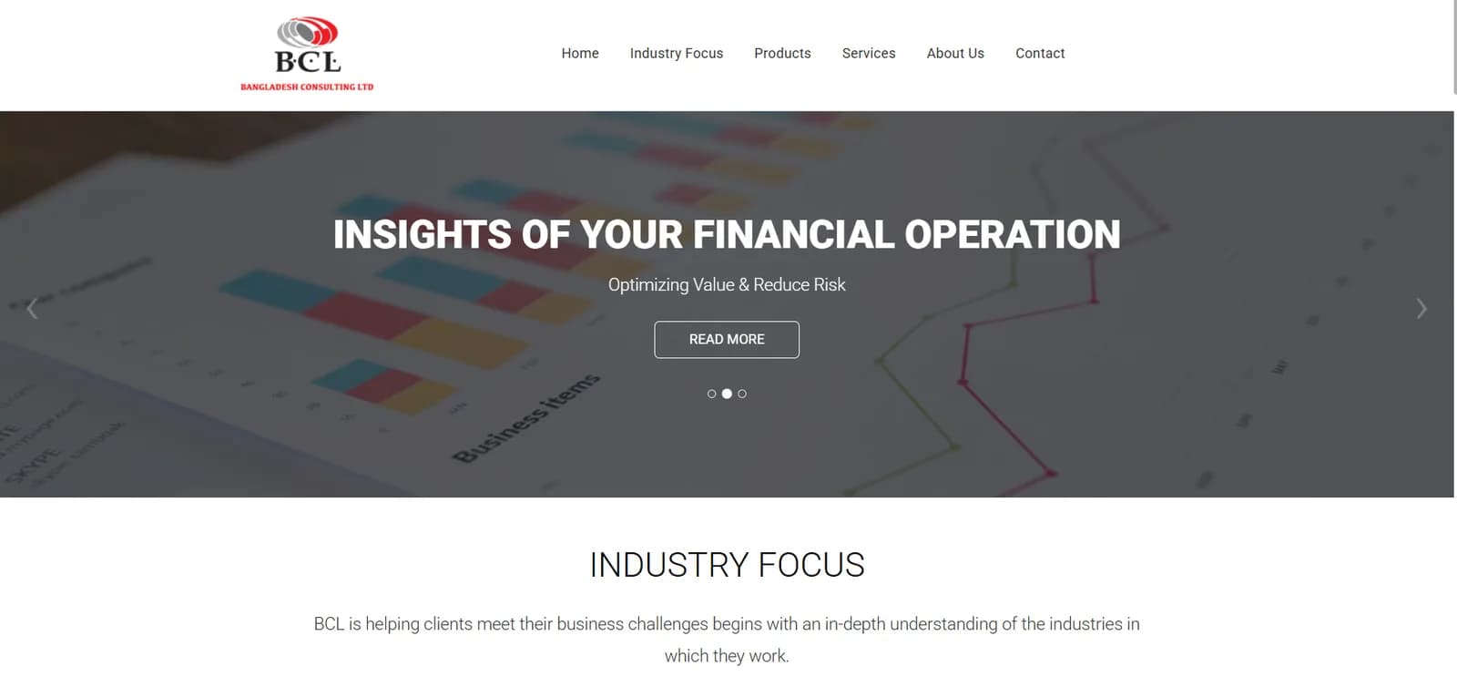 BD Consulting Ltd. Website interface preview